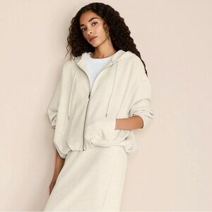 Lou & Grey scuba soft bubble hem hoodie, Small